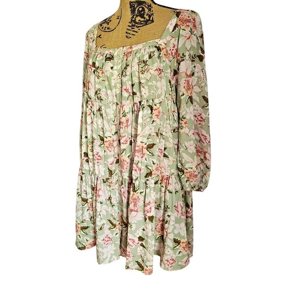 En Saison Tiered Ruffled Maris Mini Dress, Feminine, Sexy, Fully lined. Sz M - Picture 15 of 15